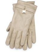Patrizia Pepe Soft Leather Gloves With Wool Lining - Lyst