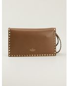 Valentino Rockstud Clutch - Lyst