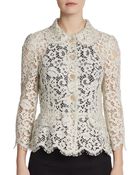 Dolce & Gabbana Lace Peplum Jacket - Lyst