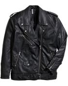 H&M Oversized Biker Jacket - Lyst