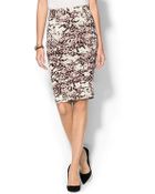 Three Dots Fitted Skirt - Lyst
