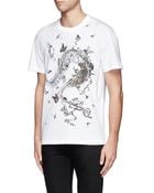 McQ by Alexander McQueen Insect And Bone Print T-Shirt - Lyst