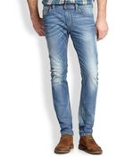 Diesel Thavar Distressed Jeans - Lyst