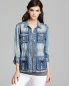 Guess Jacket Denim Cargo - Lyst
