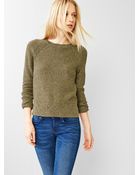 Gap Moss-Stitch Raglan Sweater - Lyst