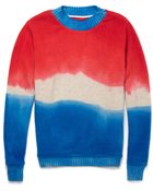 The Elder Statesman Dip-Dyed Cashmere Sweater - Lyst