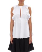 Givenchy Ruffle Top - Lyst
