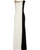 Oscar de la Renta Embellished Cady Gown - Lyst