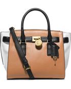 MICHAEL Michael Kors Hamilton Leather Medium Traveler Tote - Lyst