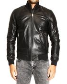 Versace Bomber Pelle - Lyst