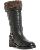 Dune Black Tango Knee-high Leather Boots - Lyst