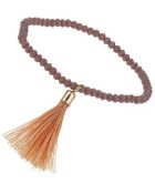 Topshop Tassel Faceted Bead Bracelet - Lyst