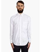 Thom Browne Men'S White Cotton Oxford Shirt - Lyst