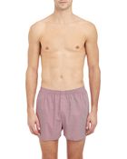Sunspel Honeycomb-Print Boxer Shorts - Lyst
