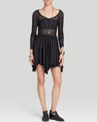 Free People Slip Dress Star Lace Witchy - Lyst