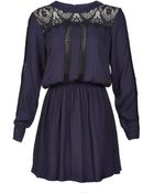 Sea Long Sleeve Lace Cutout Dress - Lyst