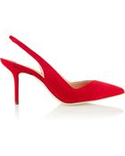 Rupert Sanderson Tudy Suede Slingback Pumps - Lyst