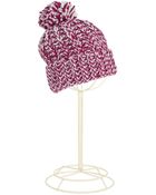 Portolano Pom Pom Knit Hat - Lyst