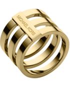 Michael Kors Gold-Tone Tri-Stack Ring - Lyst