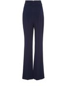 Cushnie et Ochs Stretch Cady High Waist Trouser In Navy - Lyst