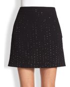 Christopher Kane Crystal-Embellished Crepe Mini Skirt - Lyst