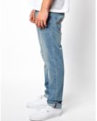 Asos Slim Jeans In Light Wash - Lyst