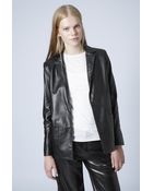 Topshop Relaxed Leather Blazer By Marques'Almeida X - Lyst