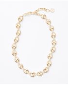 Ann Taylor Modern Classic Long Anchor Link Necklace - Lyst