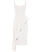 Cushnie Et Ochs Ruffled Wool-Crepe Dress - Lyst