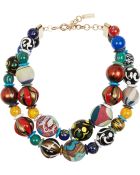Etro Gold-Plated Multi-Stone Necklace - Lyst