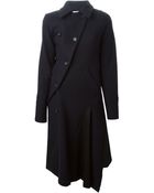 Comme Des Garçons Asymmetric Double Breasted Coat - Lyst