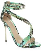 Carvela Kurt Geiger Glisten Snake Print High Heel Sandal - Lyst