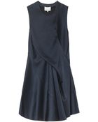 3.1 Phillip Lim Drape Satin Dress - Lyst
