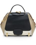Zac Zac Posen Eartha Top Handle Colorblock Leather Bag - Lyst