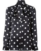 DSquared2 Polka Dot Print Blouse - Lyst