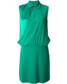 Kenzo Asymmetric Draped Dress - Lyst