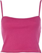 River Island Purple Rib Cropped Vest - Lyst