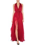 Donna Karan New York Silk Tiered Gown - Lyst