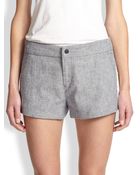 Rag & Bone Nesi Striped Cotton & Linen-Blend Shorts - Lyst