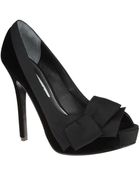 Nina Mari Peep-Toe Pumps - Lyst