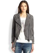 Current/Elliott The Prospect Suede Motorcycle Jacket - Lyst