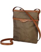 Lauren by Ralph Lauren Cavalry Medium Flat Crossbody - Lyst