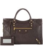 Balenciaga Giant 12 Golden City Bag Dark Gray - Lyst