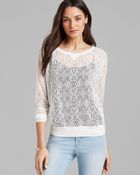 Michael Stars Sweatshirt Lace - Lyst