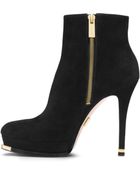 Michael Kors Layton Suede Ankle Boot - Lyst