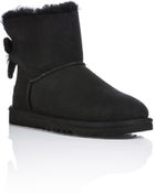 Ugg Suede Mini Bailey Cord Bow Boots - Lyst
