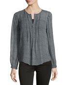 Joie Silk Printed Blouse - Lyst