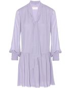Saint Laurent Silk Dress - Lyst