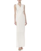 Donna Karan New York Cold Shoulder Draped Gown Ivory - Lyst