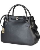 Lauren by Ralph Lauren Layla Belted Satchel - Lyst
